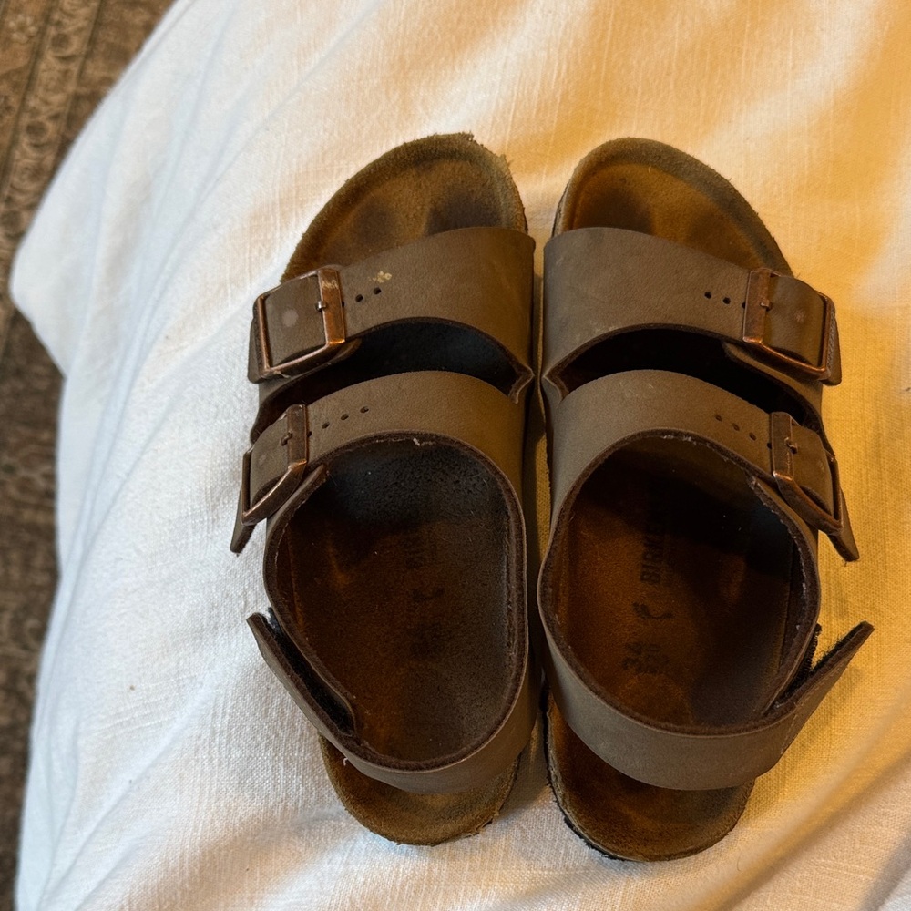 Birkenstock Kids Sandals Milano HL in Mocha